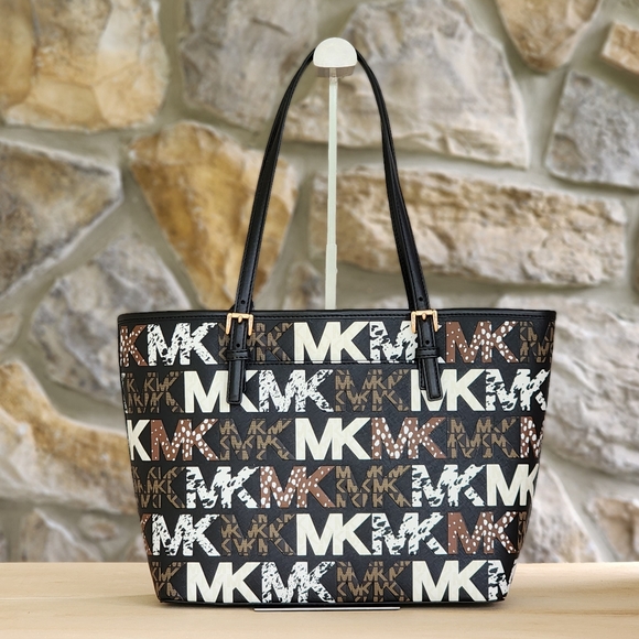 ⚠️LAST 1⚠️ Michael Kors Jet Set MD Carryall Tote Black - Picture 4 of 10